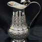 925 sterling silver water jug set, featuring a beautifully hammered texture and intricate detailing.