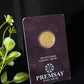 PremSay Jewel House 24K (999) Pure Gold Coin - 100mg Lakshmi Ganesh Design
