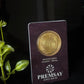 PremSay Jewel House 24K (999) Pure Gold Coin - 500mg with Shree Yantra