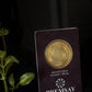 PremSay Jewel House 24K (999) Pure Gold Coin - 500mg with Shree Yantra