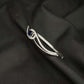 92.5 Silver Sapphire-Blue Swirl Statement Bangle
