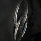 Minimalist Textured 92.5 Sterling Silver Bangle Set