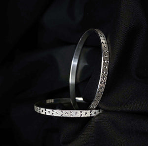 Premsay Jewellers 92.5 Sterling Silver Braided Motif Bracelet