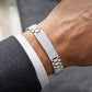 Stardust Pave Sterling Silver Men’s President Bracelet