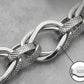 Hand-Carved Texture Sterling Silver Link Bracelet