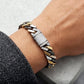Tri-Tone Luxury Cuban Link Gents Bracelet