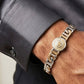 Imperial Grecian Dual-Tone Sterling Silver Bracelet