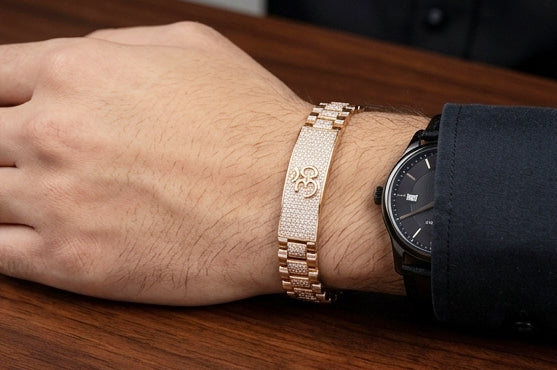 Divine Elegance Silver Gents  Bracelet