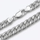 Classic Figaro Duo Sterling Silver Gents Bracelet