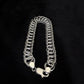 Urban Mesh Sterling Silver Gents Curb Bracelet