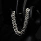 Urban Mesh Sterling Silver Gents Curb Bracelet