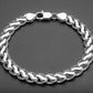 Infinity Wave Sterling Silver Gents Link Bracelet