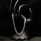 Infinity Wave Sterling Silver Gents Link Bracelet