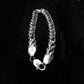Infinity Wave Sterling Silver Gents Link Bracelet