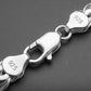 Infinity Wave Sterling Silver Gents Link Bracelet