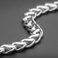 Infinity Wave Sterling Silver Gents Link Bracelet