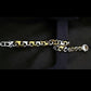 Two-Tone Sacred Om Sterling Silver Gents Bracelet