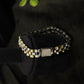 Presidential Two-Tone Sterling Silver Gents Link Bracelet
