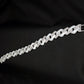 Iced Frost Ceramic & Sterling Silver Gents Cuban Bracelet