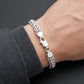 Imperial Byzantine Sterling Silver Gents Link Bracelet