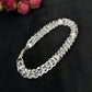 Imperial Byzantine Sterling Silver Gents Link Bracelet