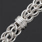 Imperial Byzantine Sterling Silver Gents Link Bracelet