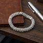 Imperial Byzantine Sterling Silver Gents Link Bracelet