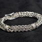Imperial Byzantine Sterling Silver Gents Link Bracelet