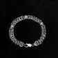 Imperial Byzantine Sterling Silver Gents Link Bracelet