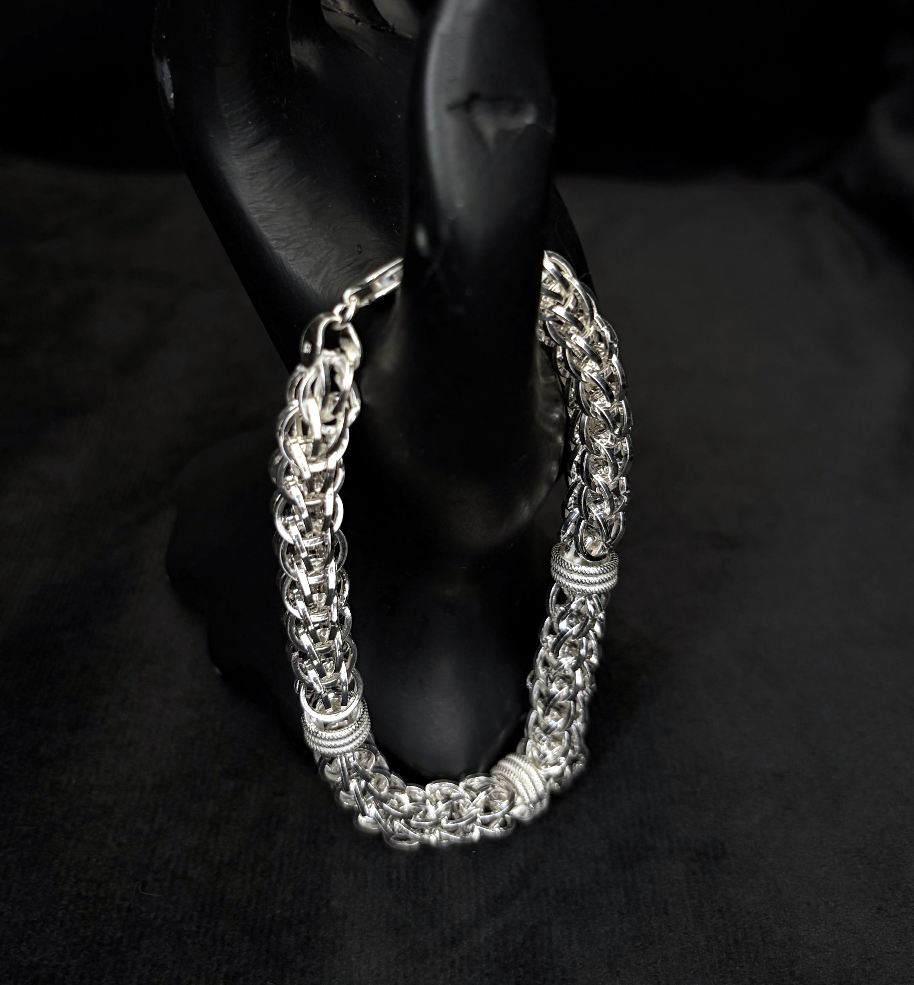 Men's Imperial Byzantine Sterling Silver Link Bracelet – Premsay