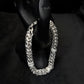 Imperial Byzantine Sterling Silver Gents Link Bracelet
