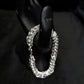 Imperial Byzantine Sterling Silver Gents Link Bracelet