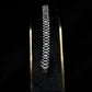 Executive Textured Link Sterling Silver Gents Bracelet