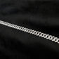 Diamond-Ice Sterling Silver Gents Cuban Bracelet