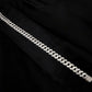 Diamond-Ice Sterling Silver Gents Cuban Bracelet