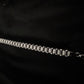 Modern Precision Dual-Textured Sterling Silver Gents Bracelet