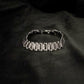 Modern Precision Dual-Textured Sterling Silver Gents Bracelet