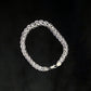 Textured Infinity Link Sterling Silver Gents Bracelet
