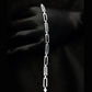 Modern Grid-Etch Sterling Silver Gents Bar Bracelet