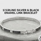 Artisan Filigree Sterling Silver Gents Bar Bracelet