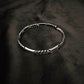 Iced Wave ID Sterling Silver Gents Cuban Bracelet