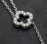 Floral Radiance Sterling Silver Ladies Kada Bracelet