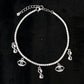 Celestial Infinity Charm Sterling Silver Tennis Bracelet