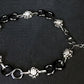 Midnight Infinity Sterling Silver Ladies Charm Bracelet