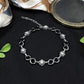 Midnight Infinity Sterling Silver Ladies Charm Bracelet