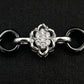 Midnight Infinity Sterling Silver Ladies Charm Bracelet