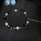 Midnight Infinity Sterling Silver Ladies Charm Bracelet