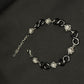 Midnight Infinity Sterling Silver Ladies Charm Bracelet