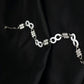 Radiant Infinity Pearl-Finish Sterling Silver Ladies Bracelet