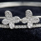 Celestial Butterfly Sterling Silver Ladies Kada Bracelet
